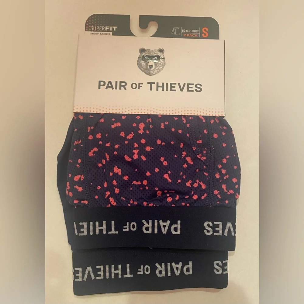 Pair of Thieves Men's Boxer Underwear Lot of 3‎ Pairs Size Small